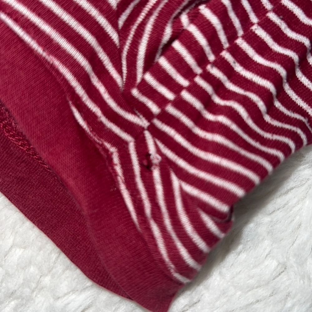 Red Micro-Stripped Ringer Tee - Picture 5 of 5